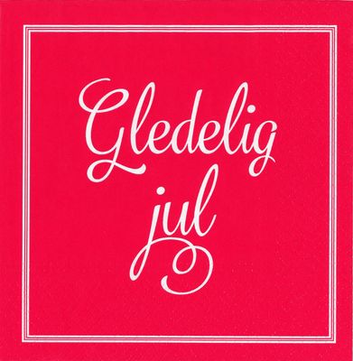 Servietter - Gledelig jul