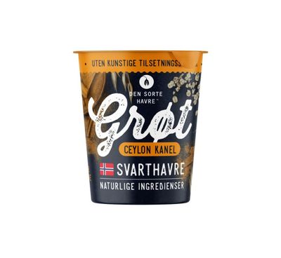 Havregrøt i beger m/kanel