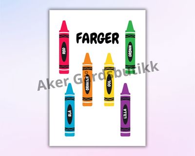 Tall, figurer og farger - Digital fil