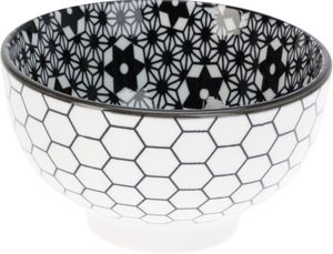 Hovedbilde Sk&aring;l - sort og hvit hexagon