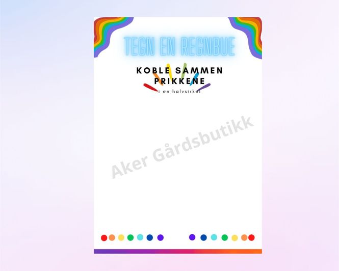 Hovedbilde Tegn en regnbue - Digital fil