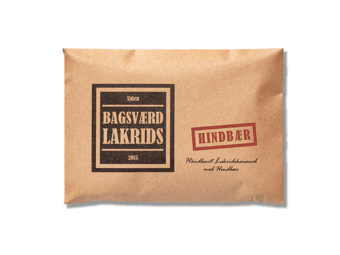 Hovedbilde Bagsværd Lakrids - Bringebær mini (40g)